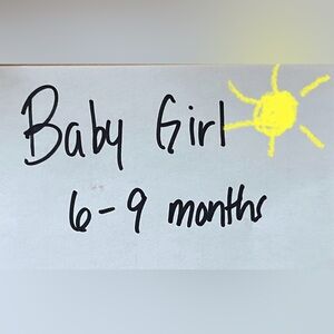 Baby Girl summer clothes, size 6-9 Months